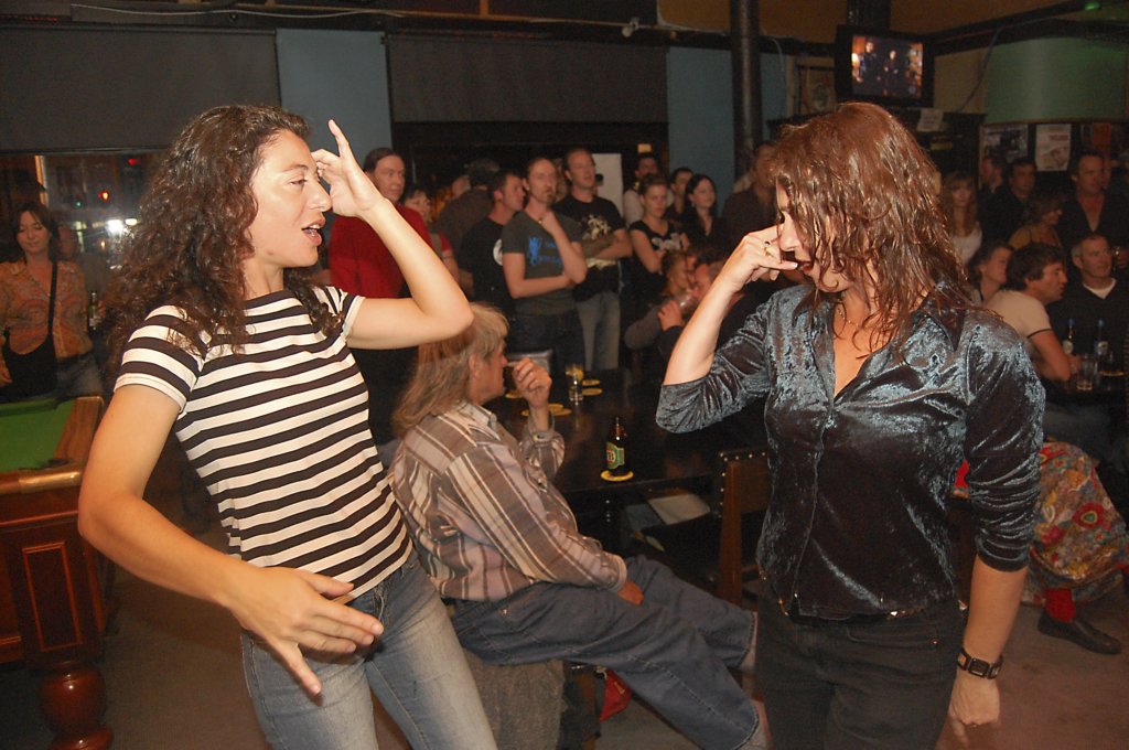 Ally and Tracy dancing