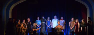 Hat Fitz and Cara with choir at the Caravan Music Club 25/01/26