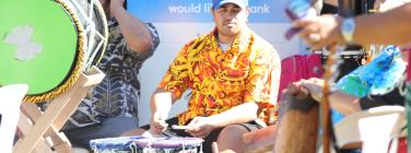 Peter Vadieveloo drummers at Warrawee Park 18/3/17