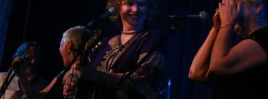 Liz Stringer, Suzannah Espie and Rebecca Barnard at the Caravan Music Club 12/11/17