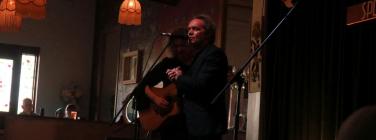 Charles introducing Suzannah at the Spotted Mallard 02/06/19