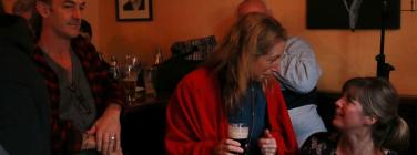 Heather and friend at the Drunken Poet 28/4/19