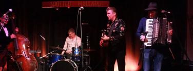 Michael Simic and friends at the Spotted Mallard 21/02/20