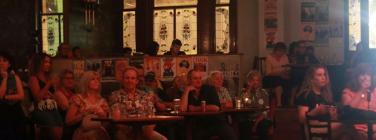 Audience at the Spotted Mallard 4/1/2020