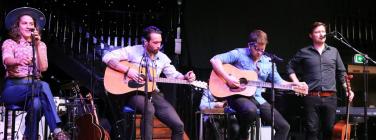 Kerryn Fields, Matt Joe Gow and Duncan Phillips at Brunswick Ballroom 06/11/21
