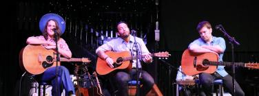 Kerryn Fields, Matt Joe Gow and Duncan Phillips at Brunswick Ballroom 06/11/21