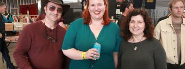 Brooke Russell and punters at Out on the Weekend 2021