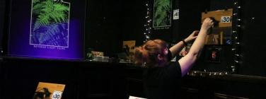 Merch desk at the Northcote Social Club 26/01/22