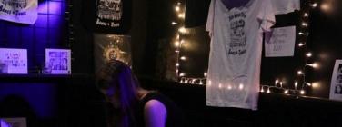 Merch desk at the Northcote Social Club 25/02/22