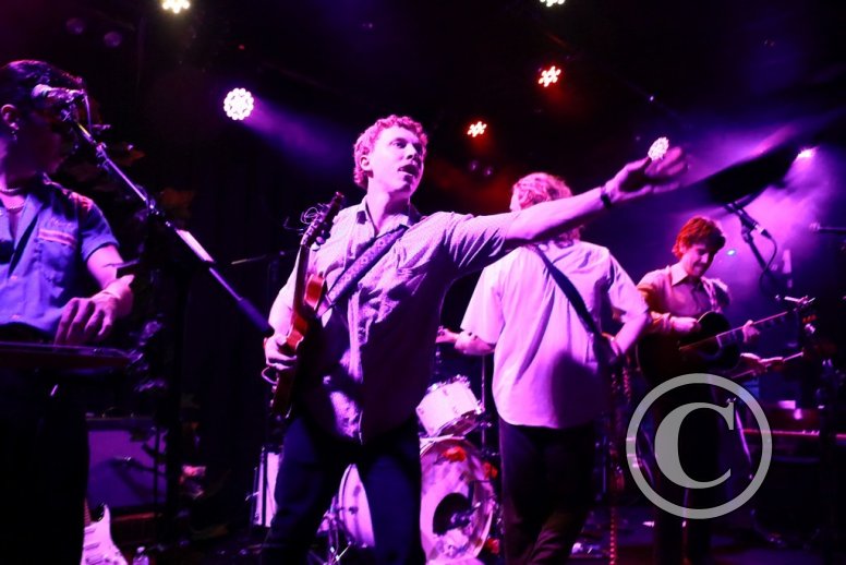 Throwing the bra back into the audience at the Northcote Social Club 25/02/22