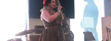 Jessi Lee introducing Ruby Jones band at Coburg RSL 06/02/22