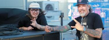 Jeff and friend at Footscray Park 31/12/23