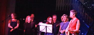 Angie Hart, Barb Waters, Kerri Simpson, Celia Church and Sarah Carroll at Brunswick Ballroom 14/05/23