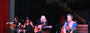 Many Connell, Creature Jones, Cate Taylor, and Sarah Carroll at the Brunswick Ballroom 29/04/23