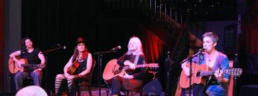 Many Connell, Creature Jones, Cate Taylor, and Sarah Carroll at the Brunswick Ballroom 29/04/23