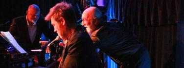 Monique Dimattina, Eddie Perfect and Enio Pozzzebon at Brunswick Ballroom 22/12/23