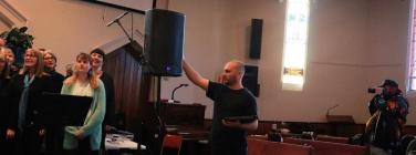 Warm up at Queenscliff Uniting Church 10/09/23