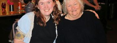 Kat Mear and her mum at Estonian House 24/08/24