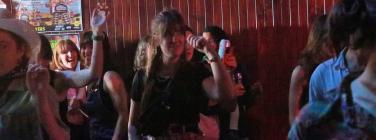 Dancing to Famously Fragile at Shotkickers 10/11/24