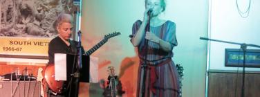 Jackiue introducing Mastaneh Nazarian at Coburg RSL 27/04/24