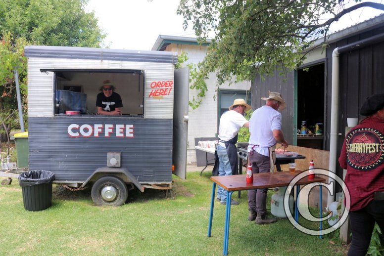 Sausage sizzle at Archies Creek Hotel 1/1/25