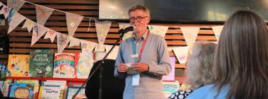 Paul introducing the night at Emerald Hill Libary 02/12/25