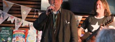 Michael Crane introducing Greg Arnold at Emerald Hill Libary 02/12/25